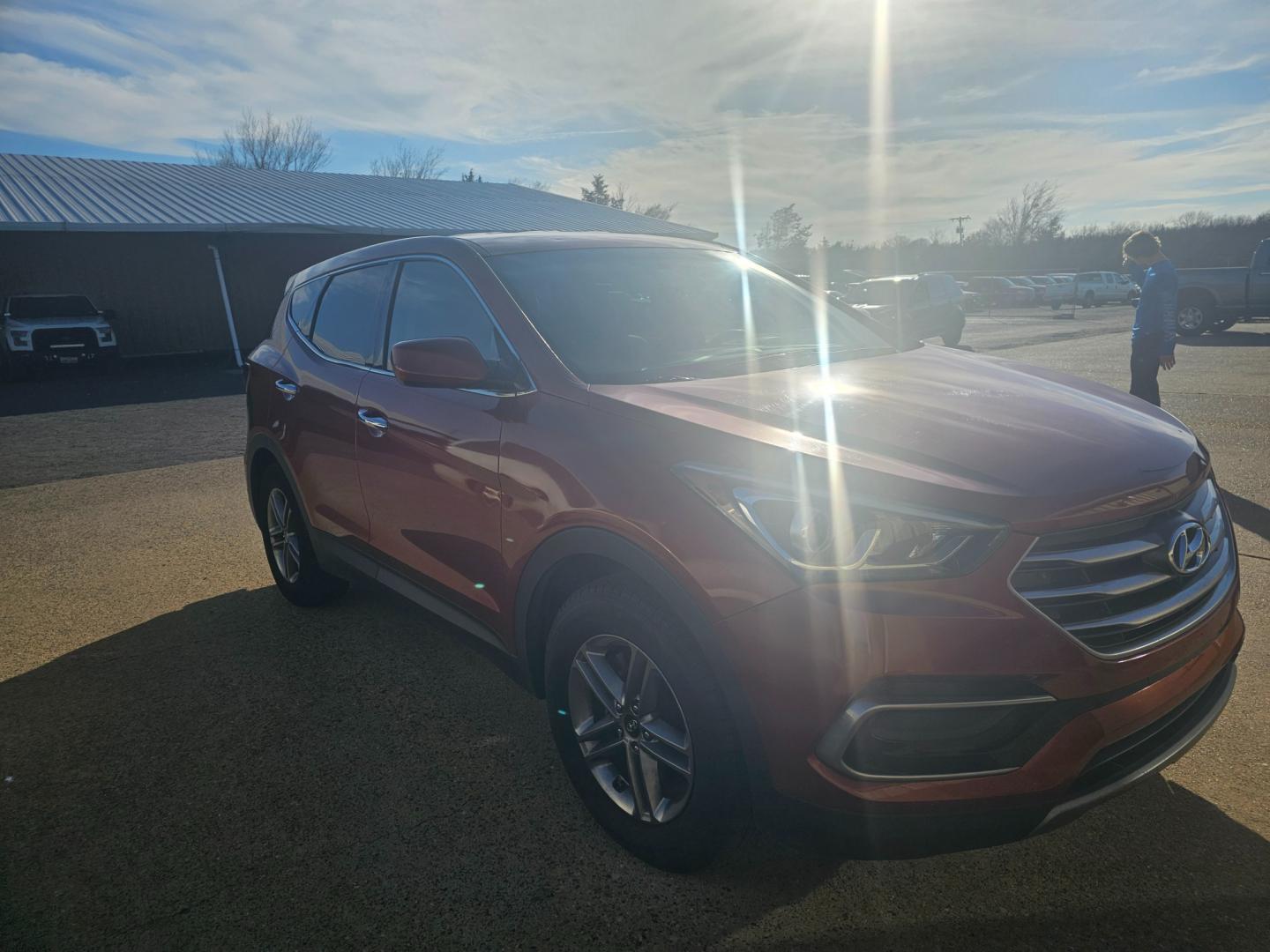 2017 ORANGE Hyundai Santa Fe Sport 2.4 FWD (5XYZT3LB6HG) with an 2.4L L4 DOHC 16V engine, 6A transmission, located at 533 S Seven Points BLVD, Seven Points, TX, 75143, (430) 255-4030, 32.313999, -96.209351 - Photo#1